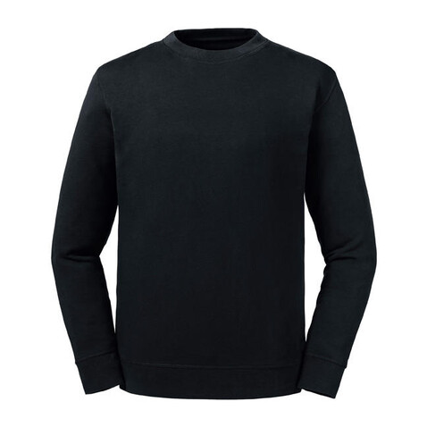 Russell Europe Pure Organic Reversible Sweat, Black, XS bedrucken, Art.-Nr. 210001012