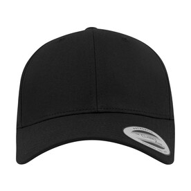 Flexfit Curved Classic Snapback, Black, One Size bedrucken, Art.-Nr. 328681010