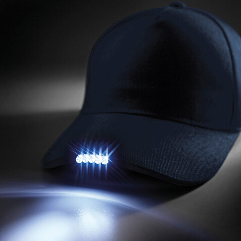 Beechfield LED Light Cap, French Navy, One Size bedrucken, Art.-Nr. 353692010