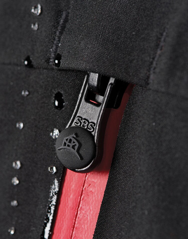 StormTech Patrol Softshell Jacket, Black/Bright Red, XL bedrucken, Art.-Nr. 477181796