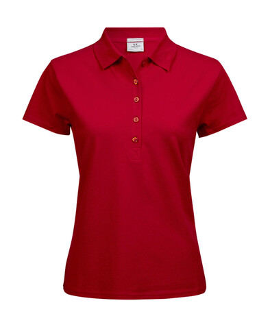 Tee Jays Ladies` Luxury Stretch Polo, Red, XL bedrucken, Art.-Nr. 513544006