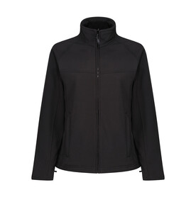 Regatta Ladies Uproar Softshell, Black/Black, 10 (36) bedrucken, Art.-Nr. 813171520