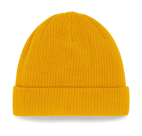 Beechfield Organic Cotton Beanie, Mustard, One Size bedrucken, Art.-Nr. 905696450