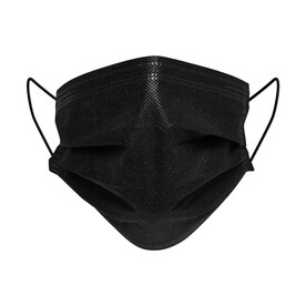 Virshields Medical face mask 3-ply, Black, One Size bedrucken, Art.-Nr. 996631010