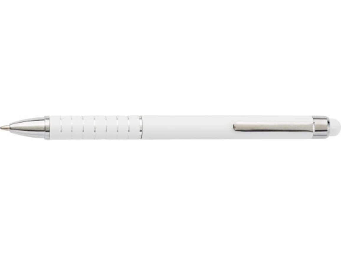 Kugelschreiber aus Metall Oliver – Weiß bedrucken, Art.-Nr. 002999999_0647
