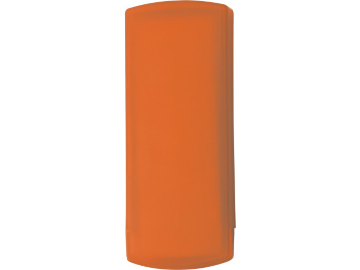 Pflasterbox aus Kunststoff Pocket – Orange bedrucken, Art.-Nr. 007999999_1020