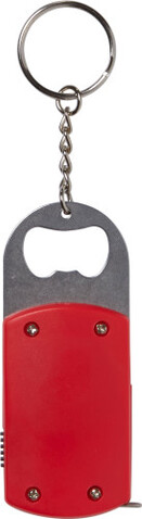 Schlüsselanhänger aus Kunststoff Karen – Rot bedrucken, Art.-Nr. 008999999_1825