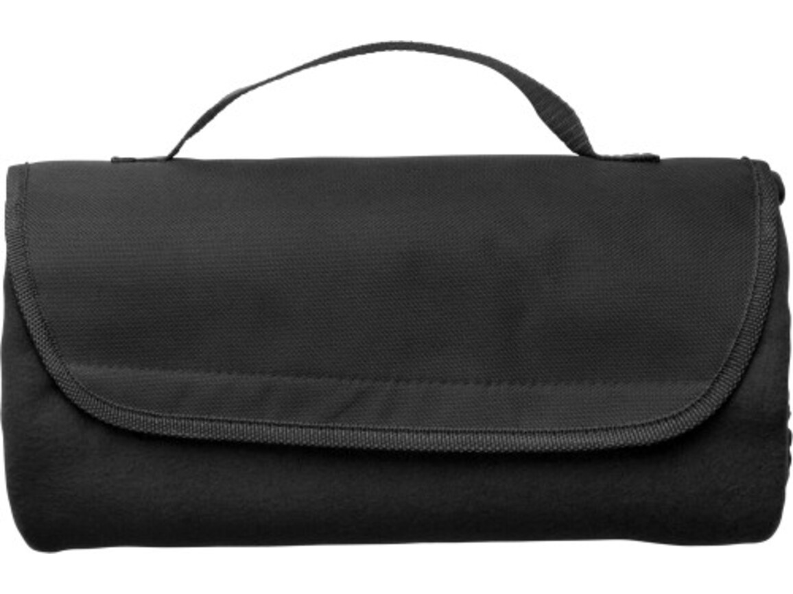Fleece-Picknickdecke Helga – Schwarz bedrucken, Art.-Nr. 001999999_1921