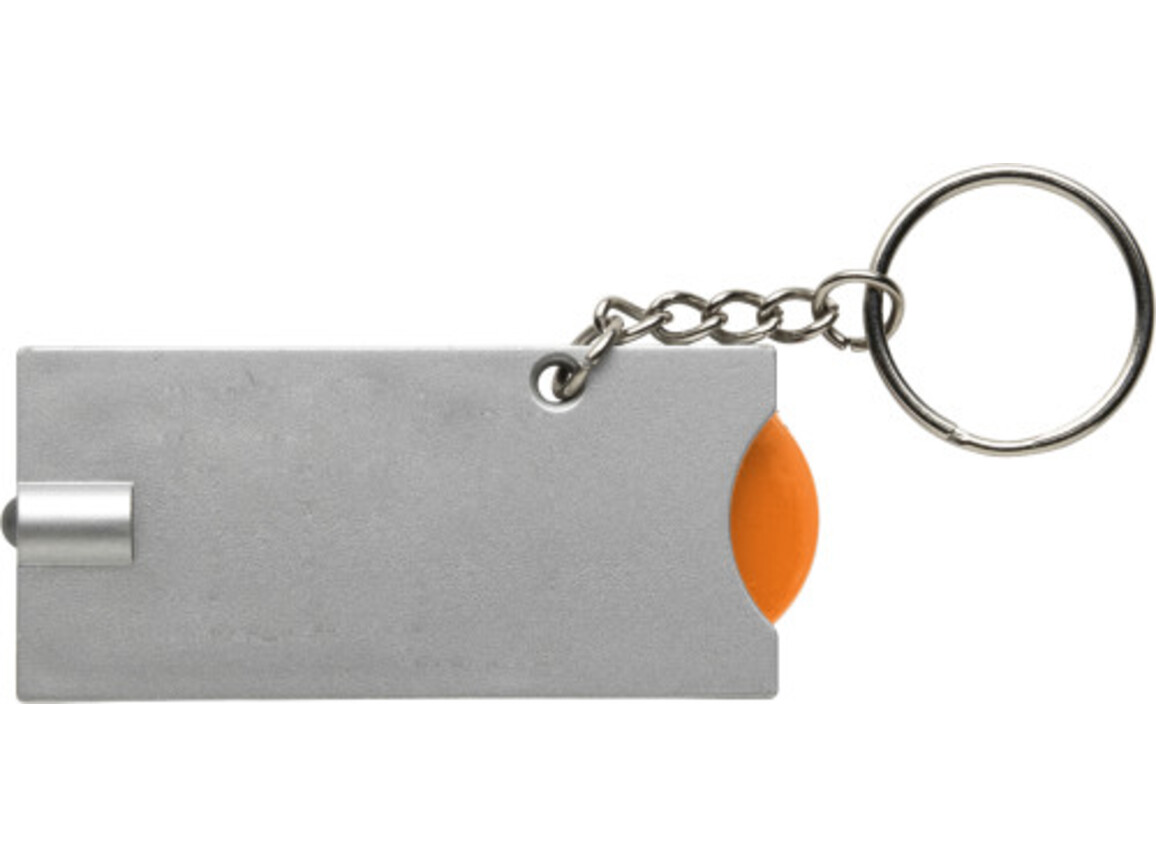 Schlüsselanhänger aus Kunststoff Madeleine – Orange bedrucken, Art.-Nr. 007999999_1987