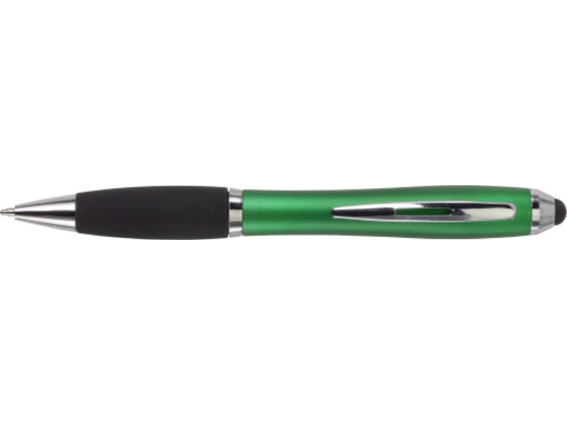 Kugelschreiber aus Kunststoff Lana – Grün bedrucken, Art.-Nr. 004999999_2430