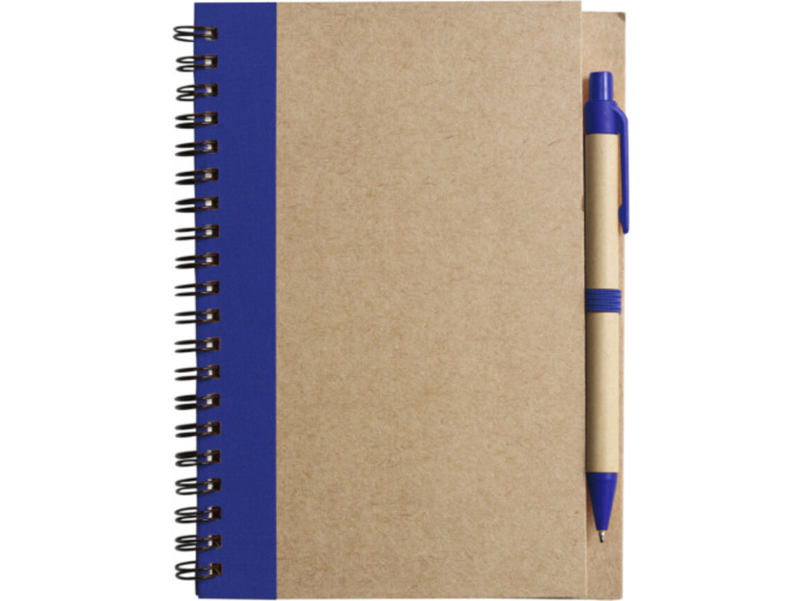 Notizbuch aus recyceltem Papier Stella – Blau bedrucken, Art.-Nr. 005999999_2715