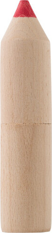 Buntstifte-Set in Holzbox Francis – Braun bedrucken, Art.-Nr. 011999999_2786
