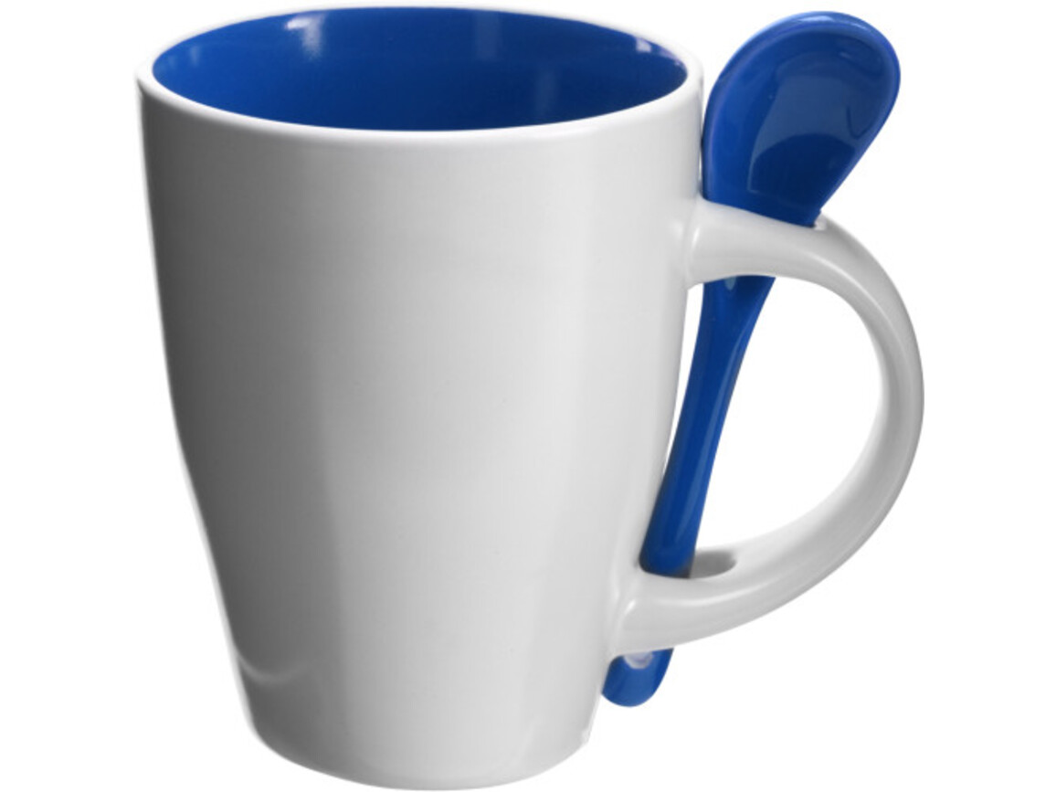 Becher aus Keramik Eduardo – Blau bedrucken, Art.-Nr. 005999999_2855