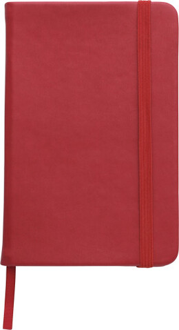 Notizbuch aus PU Dita – Rot bedrucken, Art.-Nr. 008999999_2889