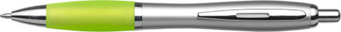 Kugelschreiber aus Kunststoff Cardiff – Limettengrün bedrucken, Art.-Nr. 019999999_3011