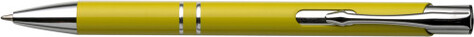 Kugelschreiber aus Aluminium Albacete – Gelb bedrucken, Art.-Nr. 006999999_3444