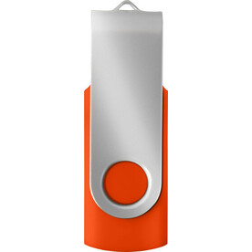 USB-Stick (16GB/32GB) Lex – orange/silber bedrucken, Art.-Nr. 781999040_3486