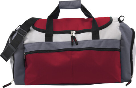 Sporttasche aus Polyester Marcus – Rot bedrucken, Art.-Nr. 008999999_3854