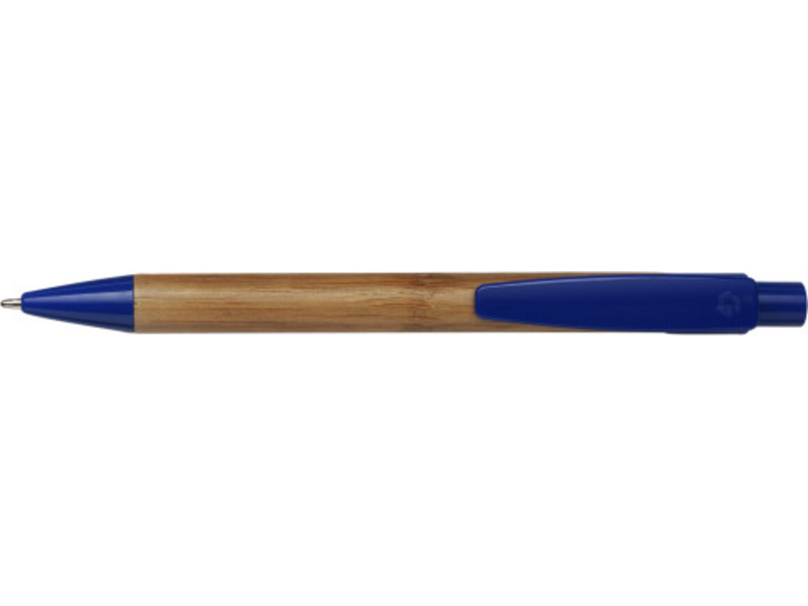 Kugelschreiber aus Bambus Lacey – Blau bedrucken, Art.-Nr. 005999999_3993