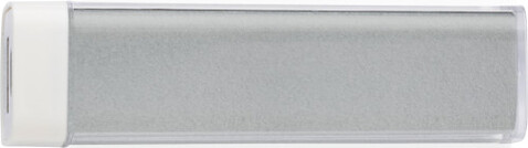 Powerbank aus ABS-Kunststoff Nia – Silber bedrucken, Art.-Nr. 032999999_4200