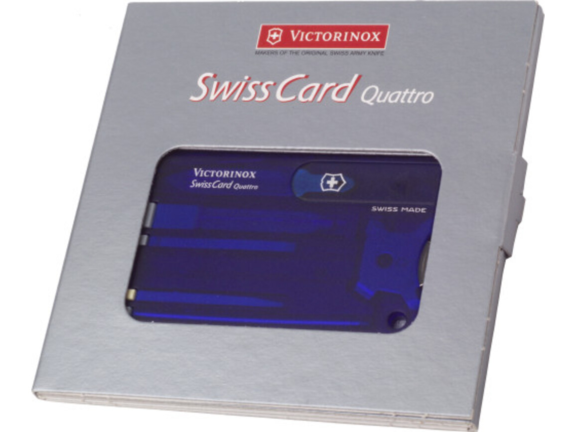 Victorinox SwissCard Quarttro – Blau bedrucken, Art.-Nr. 005999999_5153