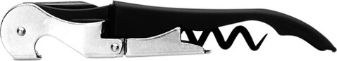 Kellnermesser aus Metall Quincy – Schwarz bedrucken, Art.-Nr. 001999999_5202