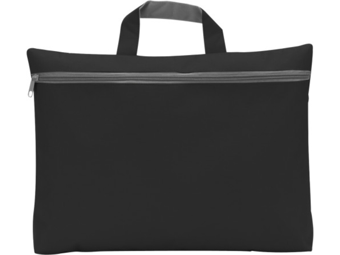 Dokumententasche aus Polyester Elfrieda – Schwarz bedrucken, Art.-Nr. 001999999_5235