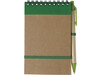 Notizbuch aus recyceltem Karton Emory – Grün bedrucken, Art.-Nr. 004999999_5410