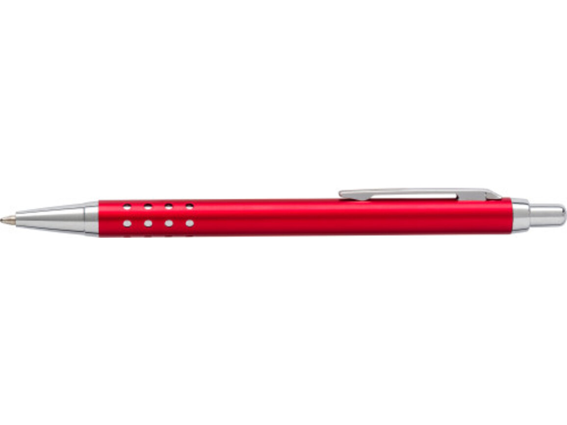 Kugelschreiber aus Aluminium Lilia – Rot bedrucken, Art.-Nr. 008999999_5466
