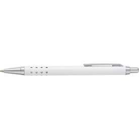 Kugelschreiber aus Aluminium Lilia – Weiß bedrucken, Art.-Nr. 002999999_5466