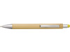 Kugelschreiber aus Bambus und Kunststoff Claire – Gelb bedrucken, Art.-Nr. 006999999_548774