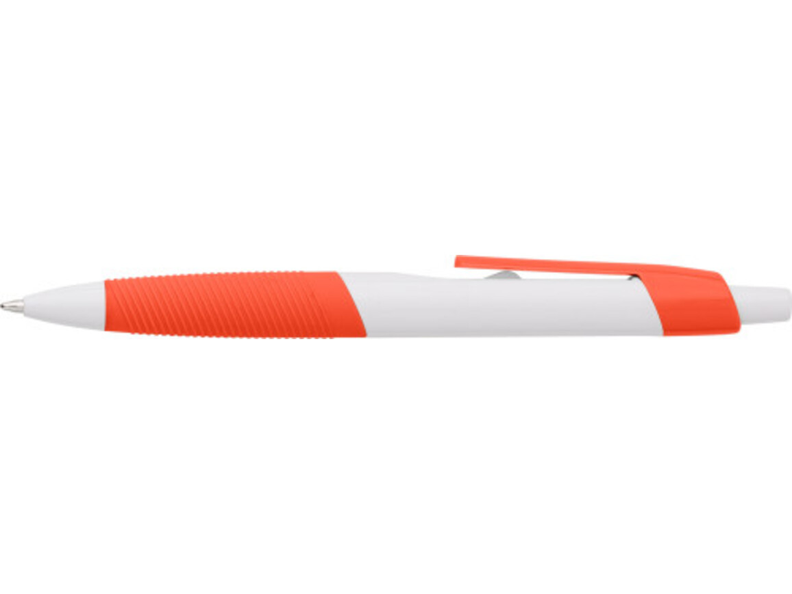 Kugelschreiber aus Kunststoff Devon – Orange bedrucken, Art.-Nr. 007999999_593476