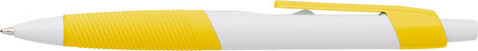 Kugelschreiber aus Kunststoff Devon – Gelb bedrucken, Art.-Nr. 006999999_593476