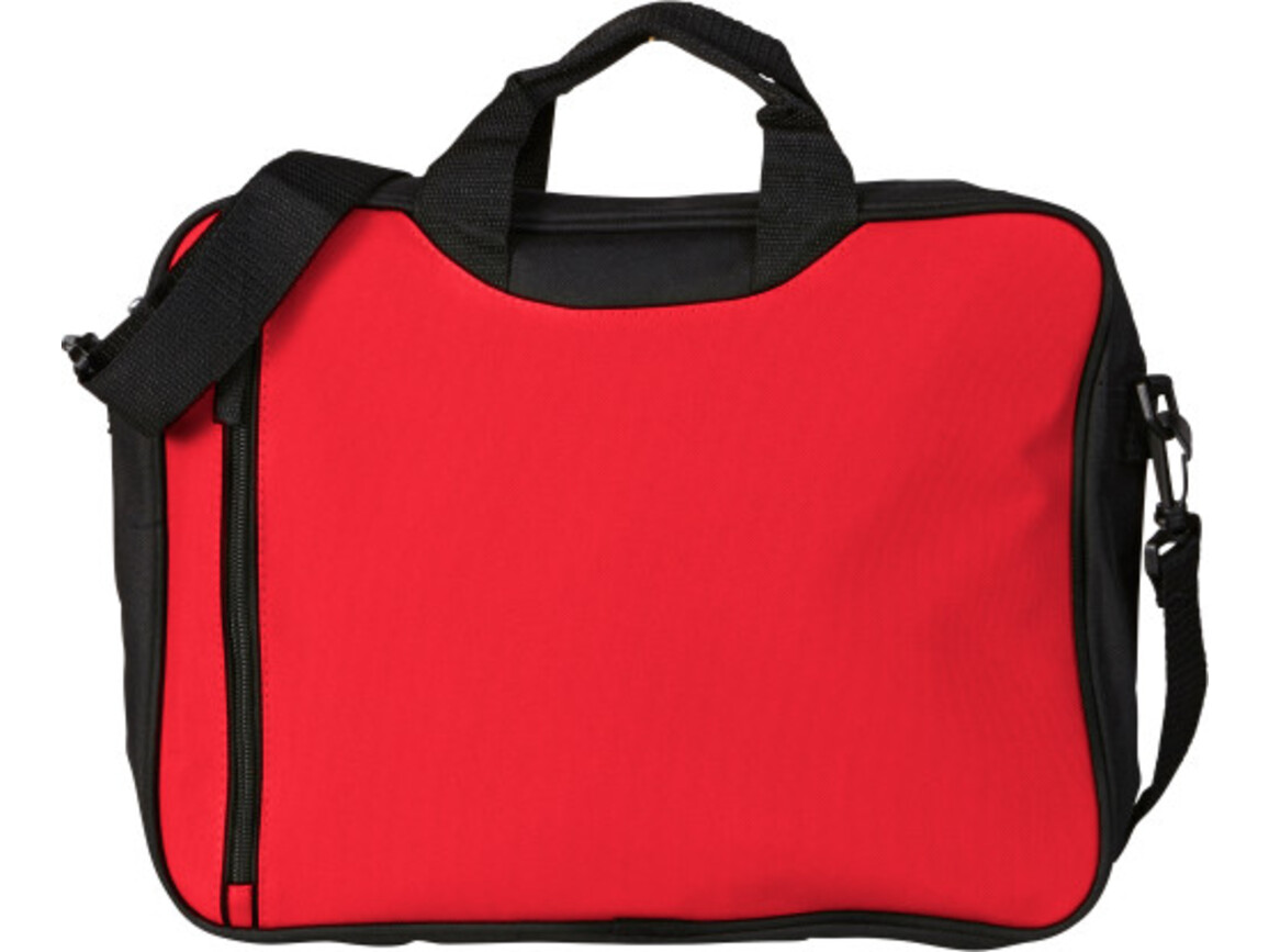 Dokumententasche aus Polyester Nicola – Rot bedrucken, Art.-Nr. 008999999_6157