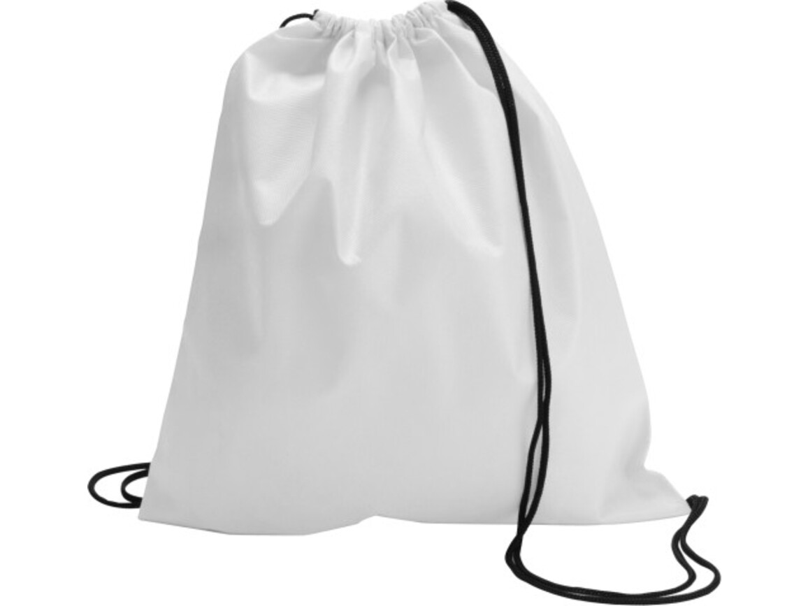 Schuh-/Rucksack (Turnbeutel) aus Non-Woven Nico – Weiß bedrucken, Art.-Nr. 002999999_6232
