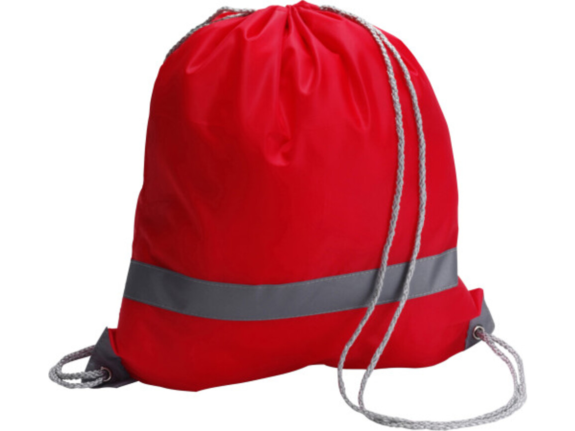 Schuh-/Rucksack aus Polyester Sylvie – Rot bedrucken, Art.-Nr. 008999999_6238