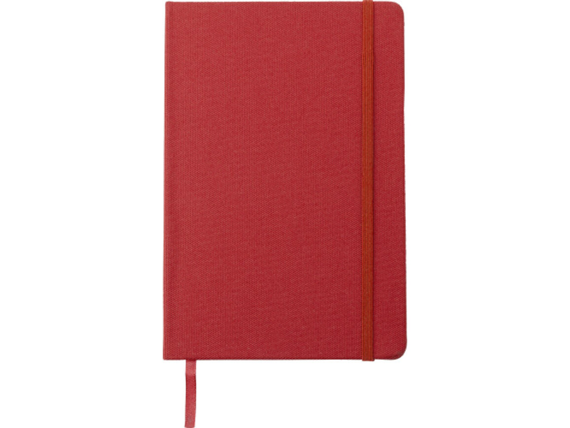 RPET Notizbuch (DIN A5) Samira – Rot bedrucken, Art.-Nr. 008999999_671497