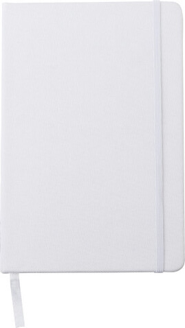 rPET Notizbuch (DIN A5) Samira – Weiß bedrucken, Art.-Nr. 002999999_671497