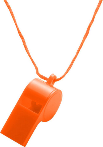 Trillerpfeife aus Kunststoff Josh – Orange bedrucken, Art.-Nr. 007999999_7060