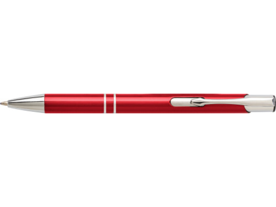 Kugelschreiber aus Aluminium Delia – Rot bedrucken, Art.-Nr. 008999999_7061