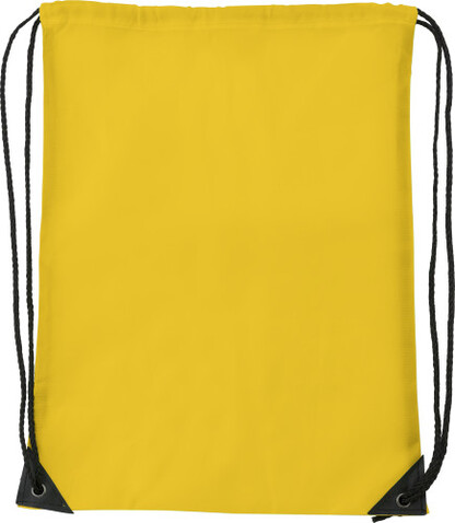Turnbeutel aus Polyester Steffi – Gelb bedrucken, Art.-Nr. 006999999_7097