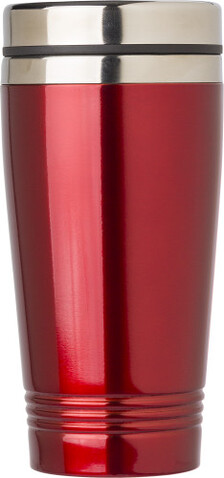 Trinkbecher aus Edelstahl (450 ml) Velma – Rot bedrucken, Art.-Nr. 008999999_709939