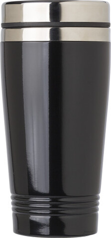 Trinkbecher aus Edelstahl (450 ml) Velma – Schwarz bedrucken, Art.-Nr. 001999999_709939