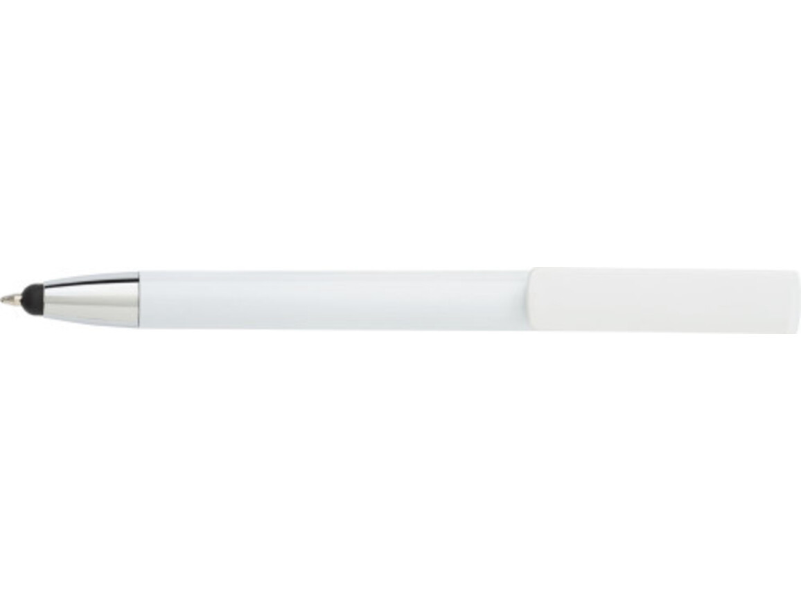 Kugelschreiber aus ABS-Kunststoff Calvin – Weiß bedrucken, Art.-Nr. 002999999_7124