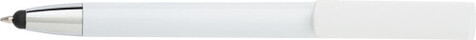 Kugelschreiber aus ABS-Kunststoff Calvin – Weiß bedrucken, Art.-Nr. 002999999_7124