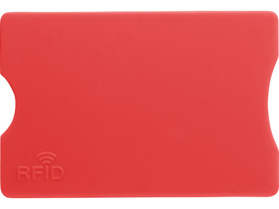 Kreditkartenhalter aus Kunststoff Yara – Rot bedrucken, Art.-Nr. 008999999_7252
