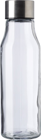 Trinkflasche aus Glas und rostfreiem Stahl (500 ml) Andrei – Neutral bedrucken, Art.-Nr. 021999999_736931