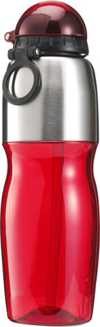 Trinkflasche aus Kunststoff Emberly – Rot bedrucken, Art.-Nr. 008999999_7551