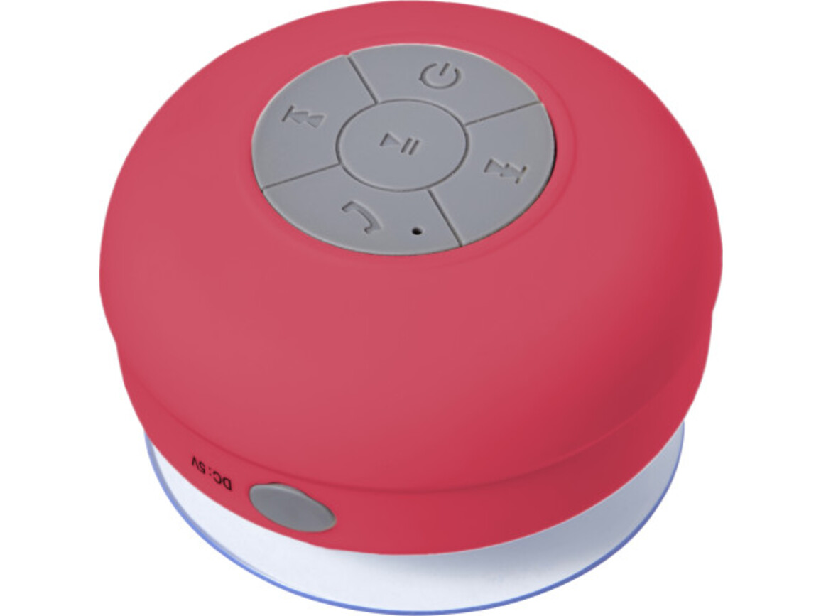 BT/Wireless-Lautsprecher aus Kunststoff Jude – Rot bedrucken, Art.-Nr. 008999999_7631