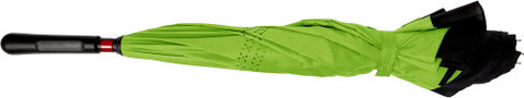 Regenschirm aus Pongee-Seide Constance – Limettengrün bedrucken, Art.-Nr. 019999999_7963